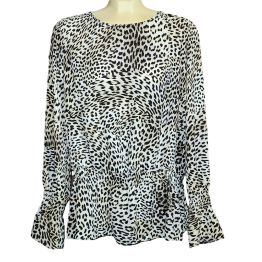 Libby EDELMAN Cheetah print blouse​